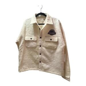 Honor the Gift Cream Textured Button-Up Jacket